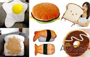 Подушки в виде вкусной еды